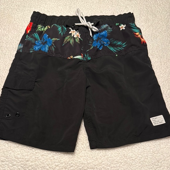 Other - Floral Black Men's Swim Shorts